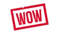 Wow rubber stamp Royalty Free Stock Photo