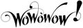 Wowowow! - custom calligraphy text
