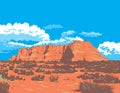 Lake Powell Navajo Tribal Park in Page Arizona WPA Poster Art