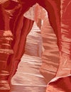 Sitting Bear in Upper Antelope Canyon in Lake Powell Navajo Tribal Park Arizona WPA Poster Art