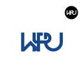 WPU Logo Letter Monogram Design Royalty Free Stock Photo