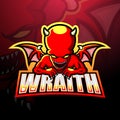 Wraith mascot esport logo design