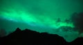 Wrangell Mountains Northern Lights Aurora Borealis Alaska Night Royalty Free Stock Photo