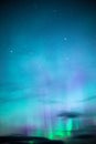 Wrangell Mountains Northern Lights Aurora Borealis Alaska Night Royalty Free Stock Photo