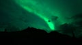 Wrangell Mountains Northern Lights Aurora Borealis Alaska Night Royalty Free Stock Photo