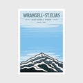 WrangellÃ¢â¬âSt. Elias National Park poster vector illustration design