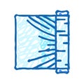 wrap plastic package icon doodle illustration Royalty Free Stock Photo