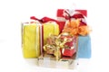 Wrapped Christmas presents Royalty Free Stock Photo