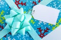 Wrapped Christmas Presents with Tag Royalty Free Stock Photo