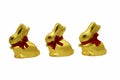 Wrapped Easter Chocolate Bunnies Royalty Free Stock Photo