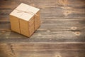 Wrapped packaged box Royalty Free Stock Photo