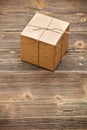 Wrapped packaged box Royalty Free Stock Photo