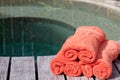 Wrapped towels Royalty Free Stock Photo