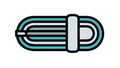 Wrapped wire spool coil icon electrical cable roll, vector design Generative AI Royalty Free Stock Photo
