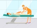 Wrapping Body Spa Procedure, Beauty Salon Vector Royalty Free Stock Photo