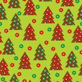 Wrapping paper for your Christmas, seamless pattern with flowers