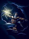 The Wrath of Zeus vector illustration