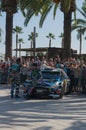 WRC World Rally Championship Car in Salou , Spain Royalty Free Stock Photo