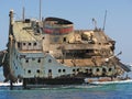 Wreak boat. Red Sea. Egypt