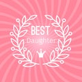 Wreath award best daughter