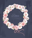 Wreath made of roses