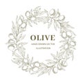 Wreath with olive branches