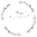 Wreath pastel colors