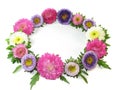 Wreath from small asters