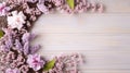 wreath spring flower frame Royalty Free Stock Photo