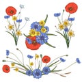 Wreath of wild flowers