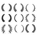 Wreaths isolated for your design vector eps 10