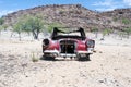 Wreck and abandoned car in Nairobi, Kenya, AFrica desert Royalty Free Stock Photo