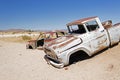 Wreck and abandoned car in Nairobi, Kenya, AFrica desert Royalty Free Stock Photo