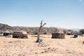 Wreck and abandoned car in Nairobi, Kenya, AFrica desert Royalty Free Stock Photo