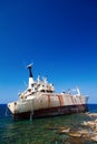 Wreck abandoned cargo ship