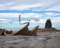 Wreck of the Admiral Von Tromp stranded at the Back Nab