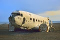 Wreck of an airplane Royalty Free Stock Photo