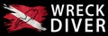 Wreck Diver, Diver Down Flag, Scuba flag Royalty Free Stock Photo