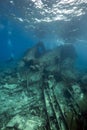 Wreck freighter Kormoran - sank in 1984 Tiran Royalty Free Stock Photo