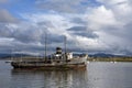 Wreck in the harbor at Ushuaia - Tierra del Fuego - Argentina Royalty Free Stock Photo