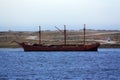 Wreck of the Lady Elizabeth in the Falkland Islands Royalty Free Stock Photo