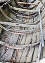 Wreck of an old rowing boat