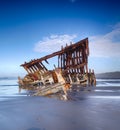 The Wreck of the Peter Iredale ship on the Oregon Coast