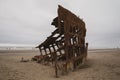 The Wreck of the Peter Iredale shipwreck, in Fort Stevens State Park, Astoria Oregon Royalty Free Stock Photo