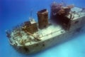 Ship wreck in Roatan Royalty Free Stock Photo