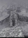 The wreck of a Russian frigate sunk off the coast of Varadero