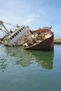 Wreck scrap boat