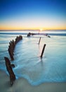 Wreck of the SS Dicky. Royalty Free Stock Photo