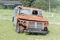 Wreck of Tigr GAZ-2975 Russian military vehicle of the Russian Army from Russian - Ukraine war at exhibition of For your freedom