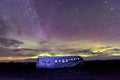 Wreck of a US military plane crashed in the middle of the nowhere. The plane ran out of fuel and crashed in a desert not far from